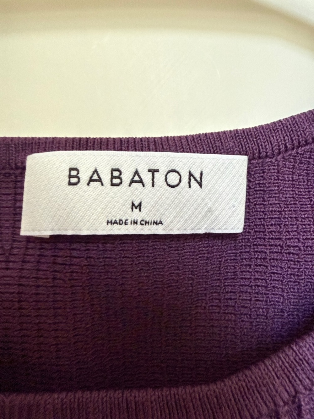 Babaton Deep Plum Ribbed Cropped Tank - Picture 2 of 3